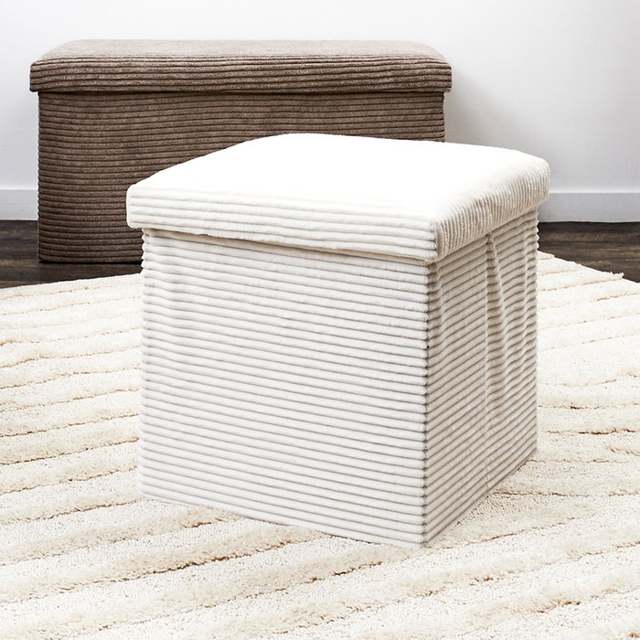 Home Deco Factory Caisse-pouf pliable Scott beige