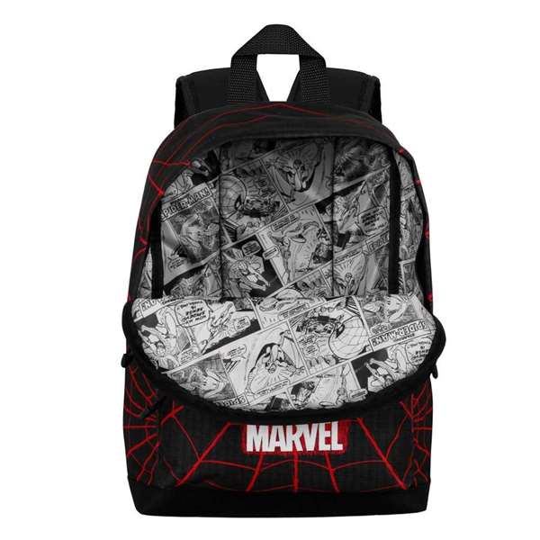 Karactermania Mochila pequeña HS FAN Spiderman Vision 25 x 15 x 35 cm - Sac à dos enfant en ripstop - Licence Marvel