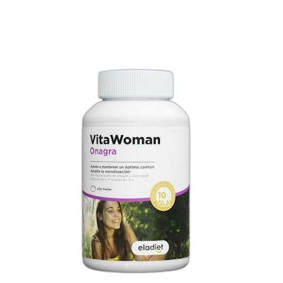 ELADIET Vita Woman Onagra 200 perles - Complément alimentaire à base d'huile d'onagre et vitamine E, 200 perles ELADIET Vita Woman Onagra 200 perles - Complément alimentaire à base d'huile d'onagre et vitamine E, 200 perles