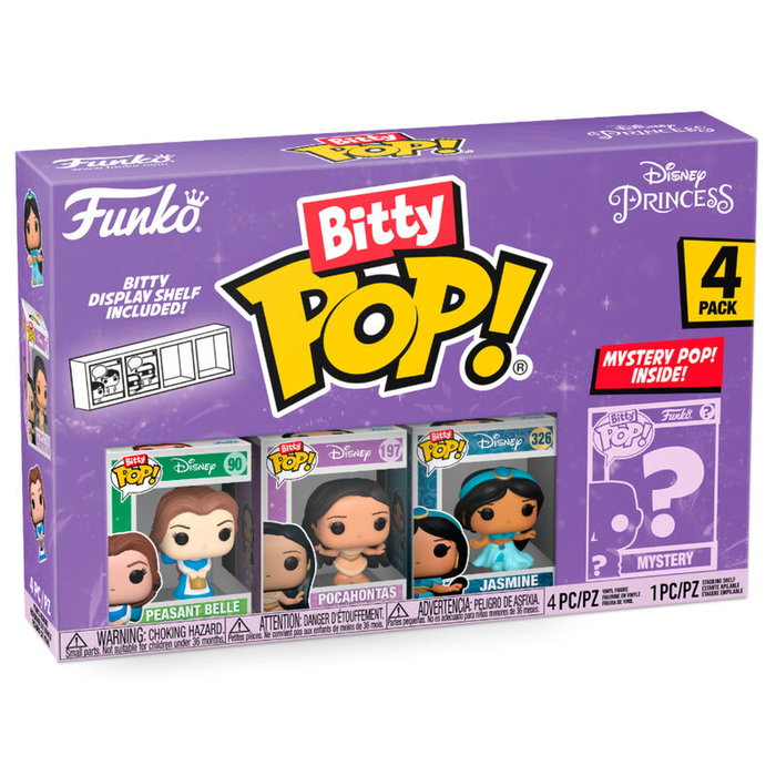 Disney Princesses pack 4 figurines Bitty POP! Vinyl Belle 2,5 cm Disney Princesses pack 4 figurines Bitty POP! Vinyl Belle 2,5 cm