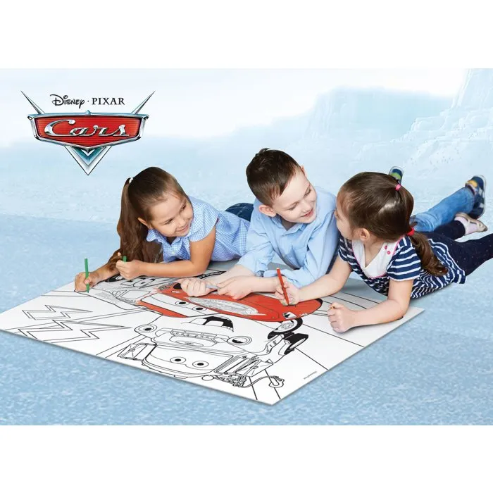 Liscianigiochi Puzzle Maxi Floor double face Cars (Disney/Pixar) - 2 puzzles de 60 pièces - À partir de 4 ans