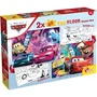 Liscianigiochi Puzzle Maxi Floor double face Cars (Disney/Pixar) - 2 puzzles de 60 pièces - À partir de 4 ans
