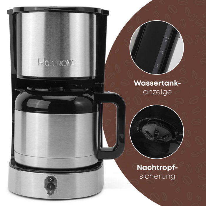 Clatronic KA 3805 Cafetière superautomatique Noir Acier