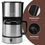 Clatronic KA 3805 Cafetière superautomatique Noir Acier