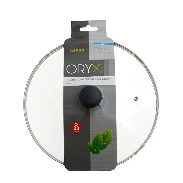 ORYX Couvercle en verre pour poêle 28cm