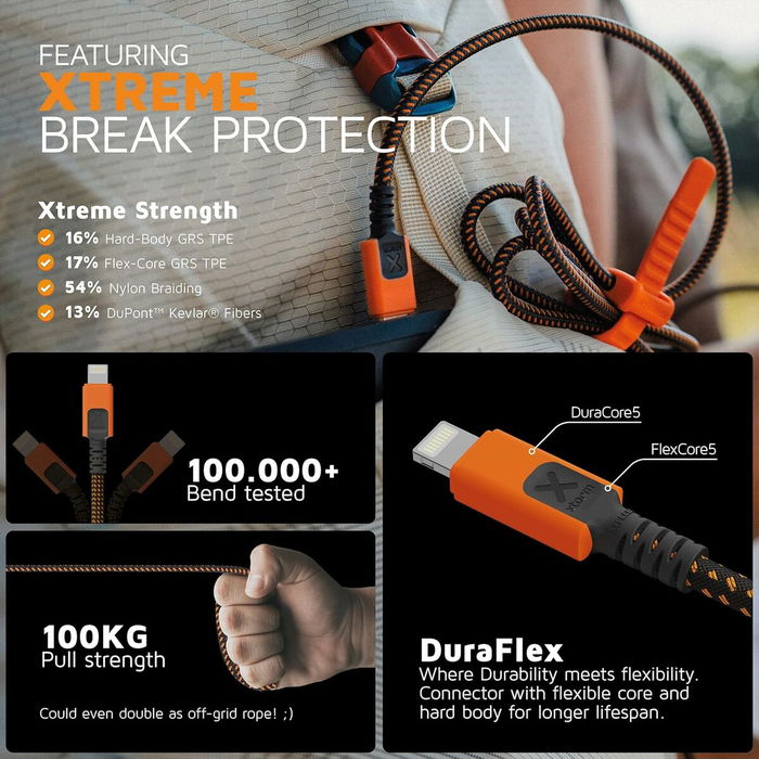 Câble USB Xtorm CXX2002 Orange