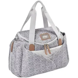 BEABA Sac à langer Sydney II - Sac à langer modulable, grande contenance, multiples rangements, grand espace à langer, système d'attache poussette, thème Jungle