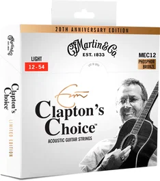 MARTIN Jeu de Cordes Acoustique Eric Clapton Ltd 92/8 Phosphor Bronze Light 12-54