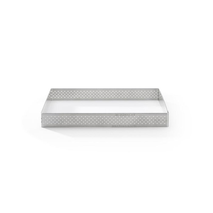 deBuyer Moule à tarte carré perforé en acier inoxydable 17,5 cm deBuyer Moule à tarte carré perforé en acier inoxydable 17,5 cm