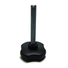 HERRAJES ALK Poignée Noire Diamètre 45mm avec Tige M8x75mm