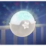 Infantino Projecto 4909 Lampe de Projection pour Enfant avec Sangles, 2 Modes de Fonctionnement - Gris