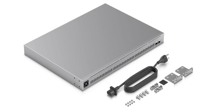 Ubiquiti Switch Ethernet Couche 3 24 Ports, 8 x 2.5 GbE RJ45 + 16 x 1 GbE RJ45 + 2 x 10G SFP+, Alimentation 50W, acier SGCC