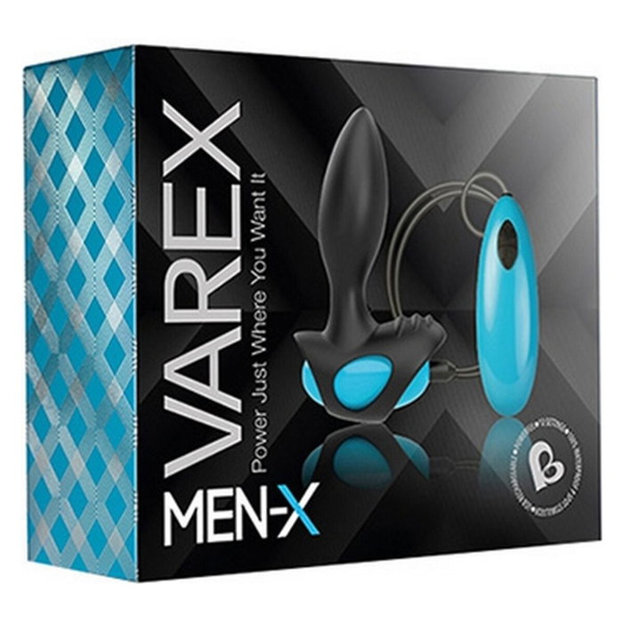 Vibromasseur anal Rocks-Off Varex Men-X Bleu/Noir