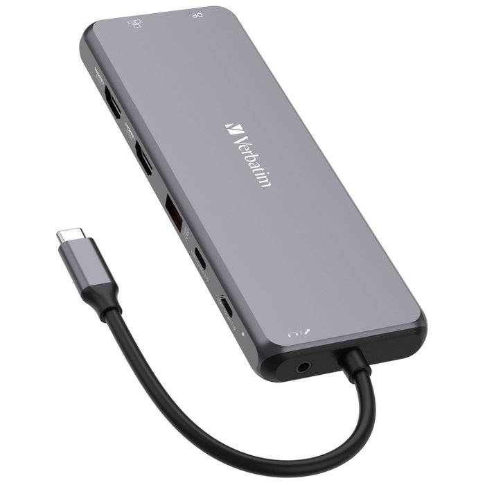 Verbatim Hub USB-C Pro Multiport 13 ports CMH-13 Argent Verbatim Hub USB-C Pro Multiport 13 ports CMH-13 Argent