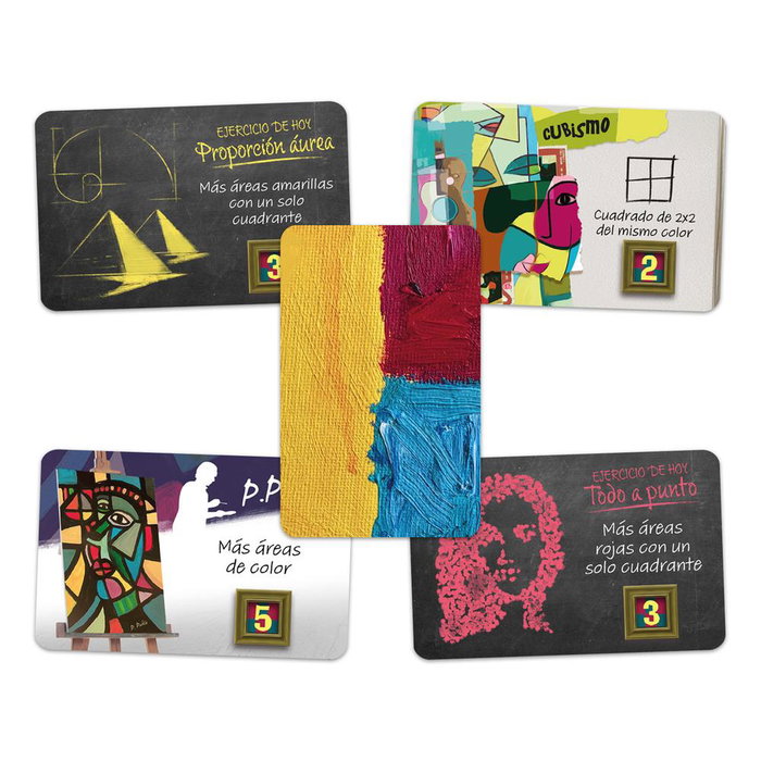 Devir Jeu de Société Academia Abstracta - Jeu de Cartes Stratégique pour 2 à 4 Joueurs, Partie de 30 Minutes