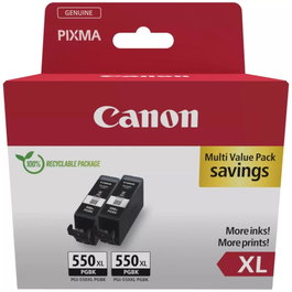 Canon PGI-550XL Twin Pack Cartouche d'encre noire originale - Lot de 2