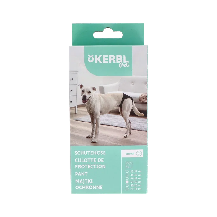 KERBL VET Culotte protectrice pour chienne LUZUS T-3 (53-59 cm) Noire