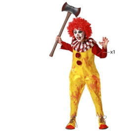 BigBuy Carnival Déguisement de Clown pour Enfants 7-9 Ans Jaune et Rouge