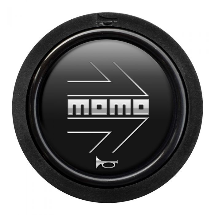 MOMO Pack 10 Pulsador Momo Arrow Logo Noir Mate Chromé 2Cc F MOMHOARW10BLKCHF Boutons Klaxon Volant MOMO Pack 10 Pulsador Momo Arrow Logo Noir Mate Chromé 2Cc F MOMHOARW10BLKCHF Boutons Klaxon Volant
