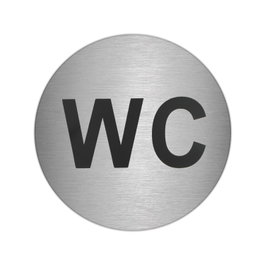 ORYX Plaque Adhésive WC en Acier Inoxydable Ø 7 cm