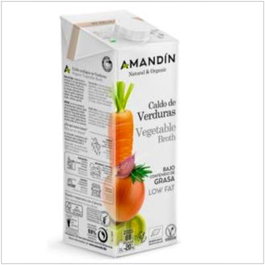 AMANDIN Bouillon de légumes biologique 1L, lot de 6