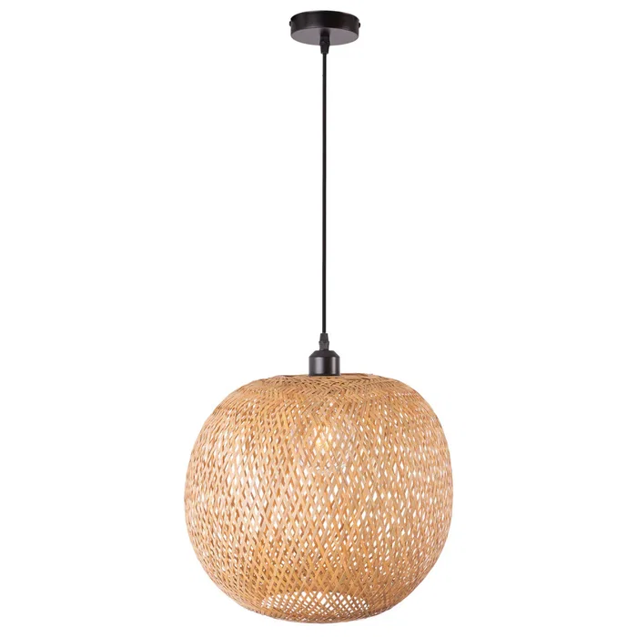 Lampe Suspendue Kasukabe Bambou Naturel Style Bohème Chic SKD-P80003