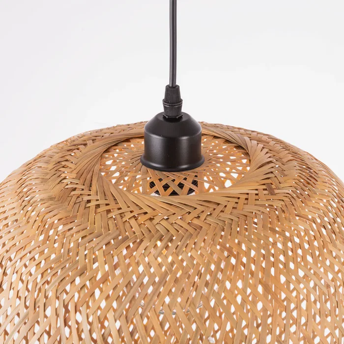 Lampe Suspendue Kasukabe Bambou Naturel Style Bohème Chic SKD-P80003
