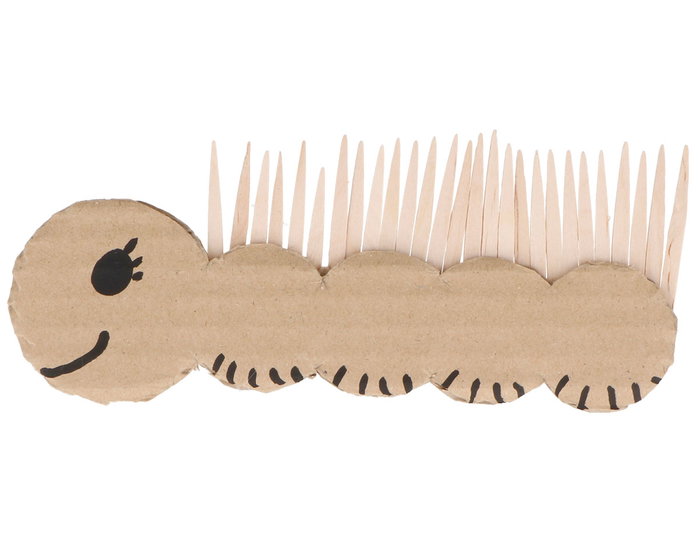 Innspiro Maxi Pack de 2500 bâtonnets plats en bois naturel 65mm