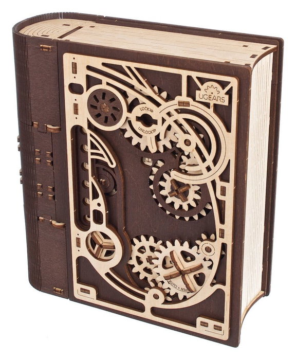 Ugears Livre des secrets - Maquette mécanique en bois 3D