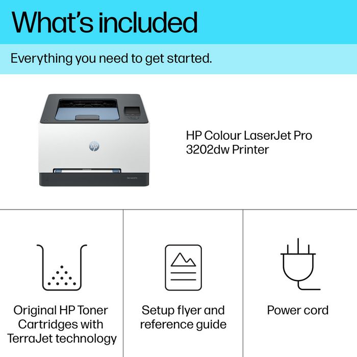 HP Color LaserJet Pro 3202dw - Imprimante laser couleur Wi-Fi avec impression recto verso automatique et port USB HP Color LaserJet Pro 3202dw - Imprimante laser couleur Wi-Fi avec impression recto verso automatique et port USB