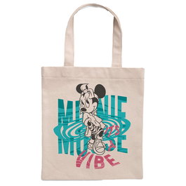 SUNCITY Sac shopping tote bag Minnie Mouse Disney, 100% coton, dimensions 41 x 37 cm