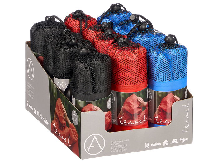 Arte Regal Poncho Surtido Couleurs Assorties 20x7x6 cm EVA Bleu Noir Rouge (Set de 48)