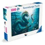 Ravensburger Puzzle 1000 pièces - Dragon, sirène et tortues des profondeurs - Puzzle adulte à partir de 14 ans - 12001434