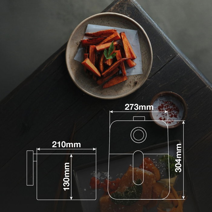 Väline Sabiri Friteuse sans huile 3,2 L Blanco et Plata mate