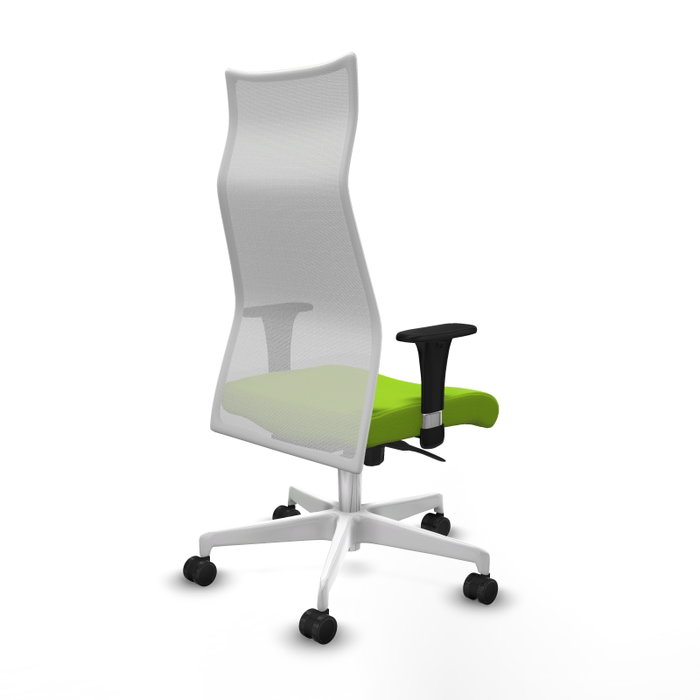Piqueras y Crespo Chaise de Bureau Albacete XL Pistache et Blanc