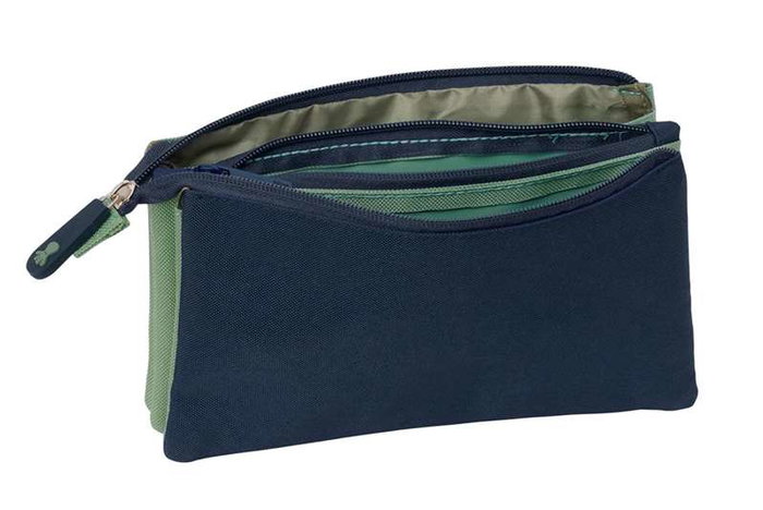 Safta Portatodo Triple El Pulpo Vert 22x12x3cm