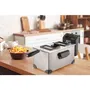 Smarton Friteuse FR 300 - Capacité 3 L (1 kg), Corps Inox, Contrôle Température 90-190 °C, Cuisson Parfaite et Sécurisée