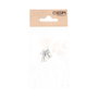 Edm CDD07 Réducteur carré en acier zingué 8 x 8 mm intérieur 6 mm lot de 4 blister