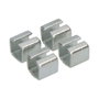 Edm CDD07 Réducteur carré en acier zingué 8 x 8 mm intérieur 6 mm lot de 4 blister