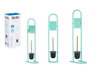 BERILO Ensemble porte-rouleau et brosse de toilettes en métal et bambou, Menta