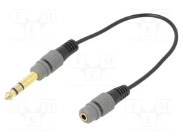 GEMBIRD Adaptateur Jack 3,5mm vers Jack 6,3mm 3-pin, 0,2m