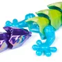 Spin Master Crystalynx Dragons - Boîte de 6 figurines articulées à collectionner et personnaliser - Gecko de 23 cm avec fiche de collection - Jouet à partir de 8 ans