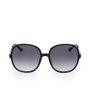 Guess GU7844 01B Lunettes de Soleil Homme Rectangulaire Noir Verres Fumés Gradient Smoke 59 mm