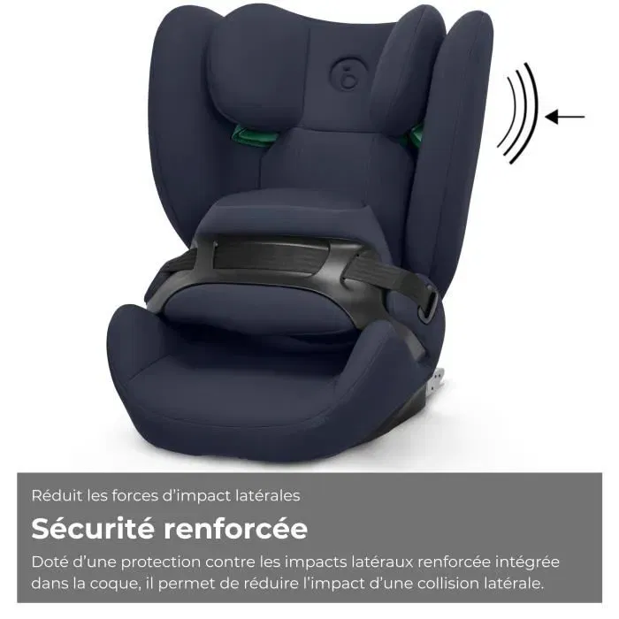 Cybex Siège Auto Pallas B i-Size - Groupe 1/2/3 (15 mois à 12 ans, 76-150 cm, 9-50 kg) - Blue Moon Navy Blue