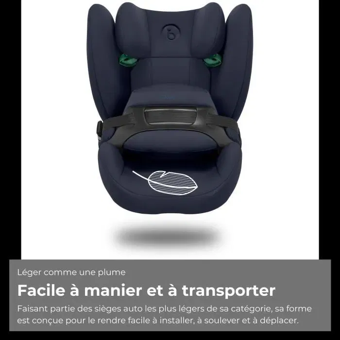 Cybex Siège Auto Pallas B i-Size - Groupe 1/2/3 (15 mois à 12 ans, 76-150 cm, 9-50 kg) - Blue Moon Navy Blue