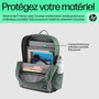 HP Sac à dos Campus pour ordinateur portable 15.6 pouces, organisation avec sangles rembourrées et compartiment sécurisé, vert