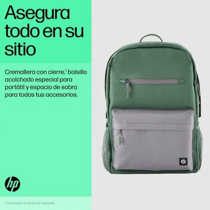 HP Sac à dos Campus 15,6 pouces Vert et Gris HP Sac à dos Campus 15,6 pouces Vert et Gris