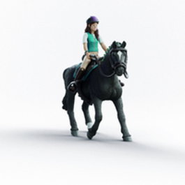 Schleich Figurines Cavaliere Lisa et Storm special Horse Club