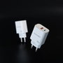 Nanocable Chargeur USB-C PD + USB-A QC 30W Blanc - Adaptateur Secteur Compact Double Port avec Power Delivery et Quick Charge