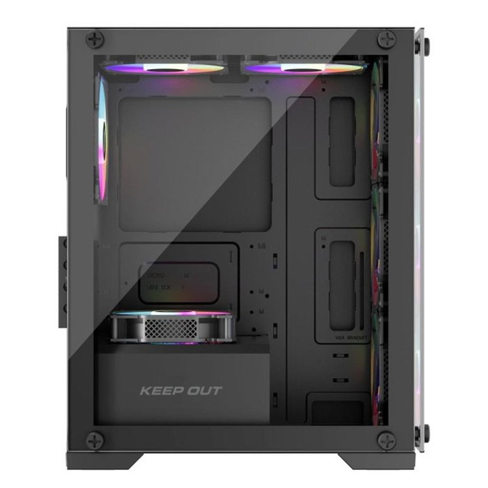 Keep Out XC-201 Glass Boîtier PC Gaming Noir Micro-ATX/ITX avec panneau vitré ARGB Keep Out XC-201 Glass Boîtier PC Gaming Noir Micro-ATX/ITX avec panneau vitré ARGB